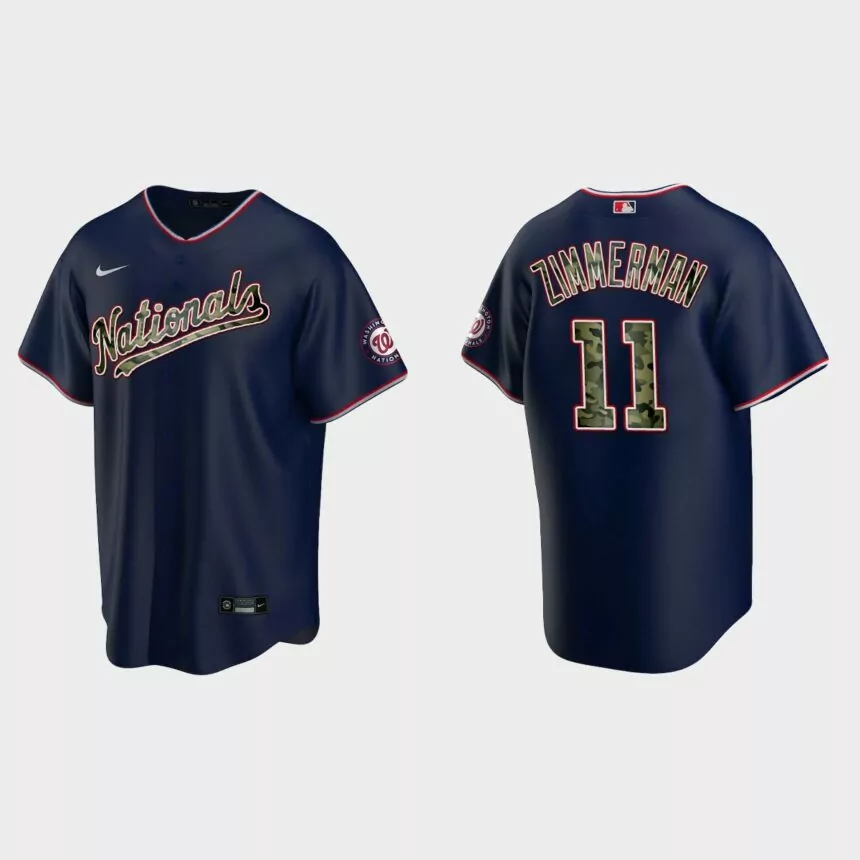 Ryan Zimmerman #11 Washington Nationals 2021 Memorial Day Jersey – Navy