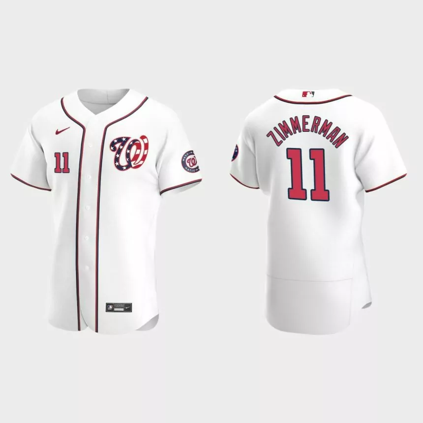 Ryan Zimmerman #11 Washington Nationals Authentic Alternate Jersey – White