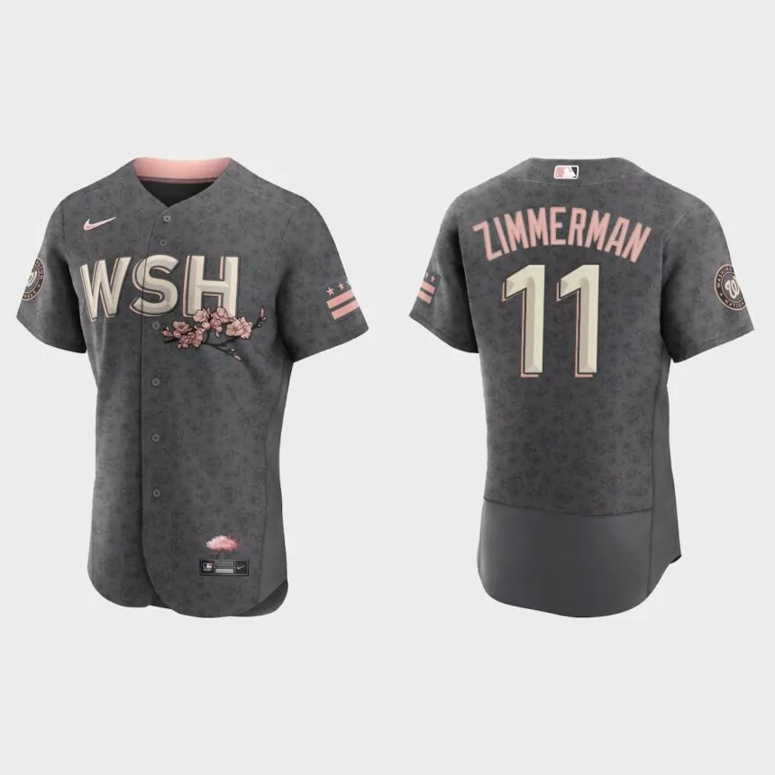 Ryan Zimmerman Washington Nationals 2022 City Connect Authentic Jersey – Gray