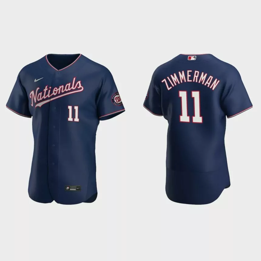 Ryan Zimmerman Washington Nationals Authentic Alternate Jersey – Navy