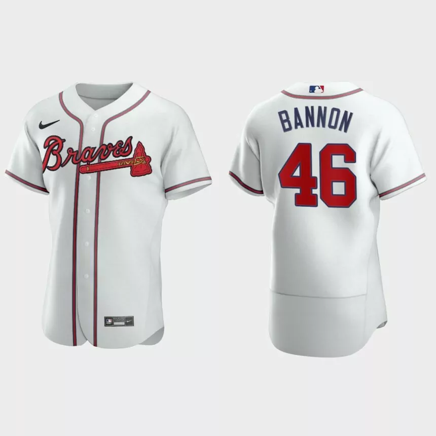 Rylan Bannon Atlanta Braves Authentic Home Jersey – White
