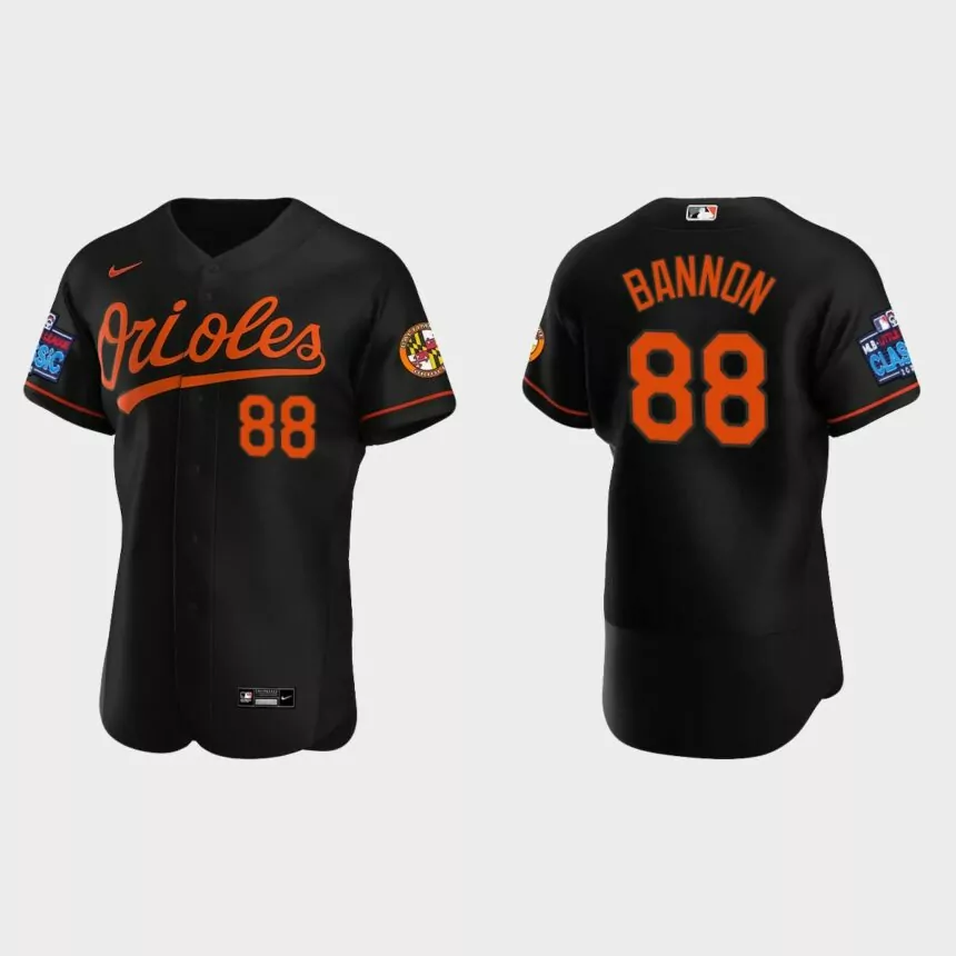 Rylan Bannon Baltimore Orioles 2022 Little League Classic Authentic Jersey – Black