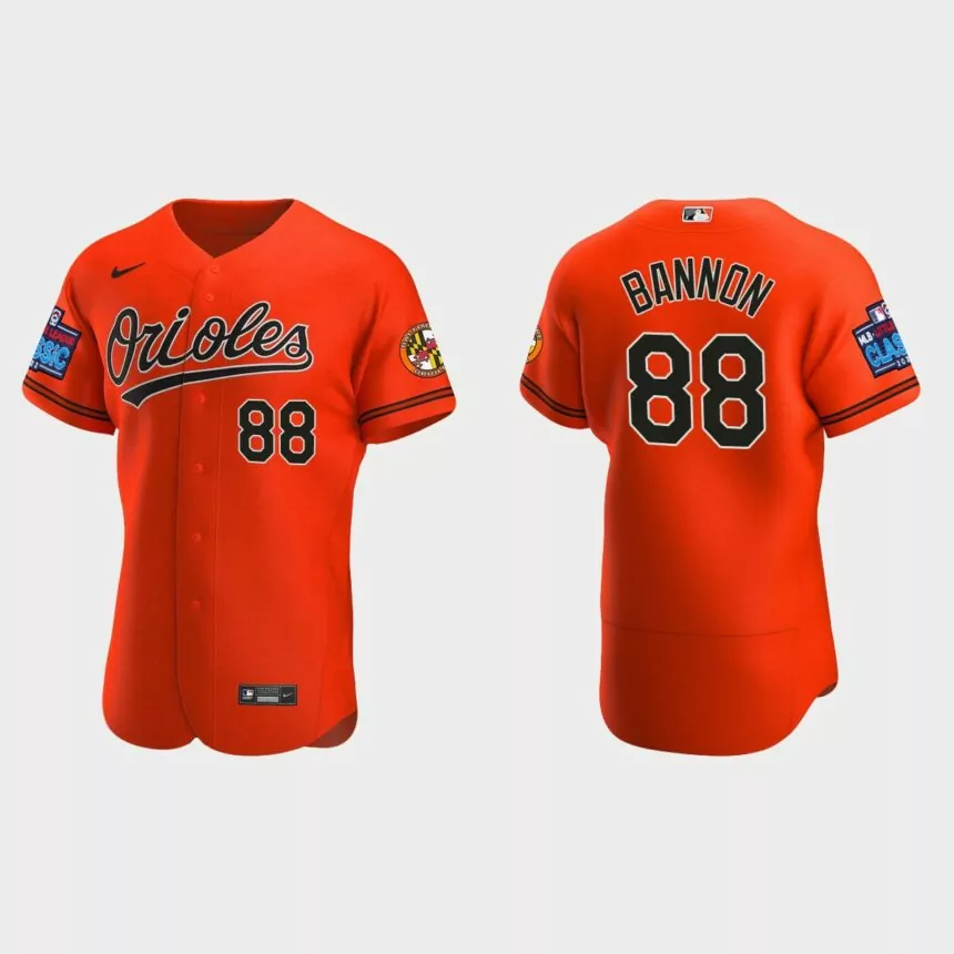 Rylan Bannon Baltimore Orioles 2022 Little League Classic Authentic Jersey – Orange