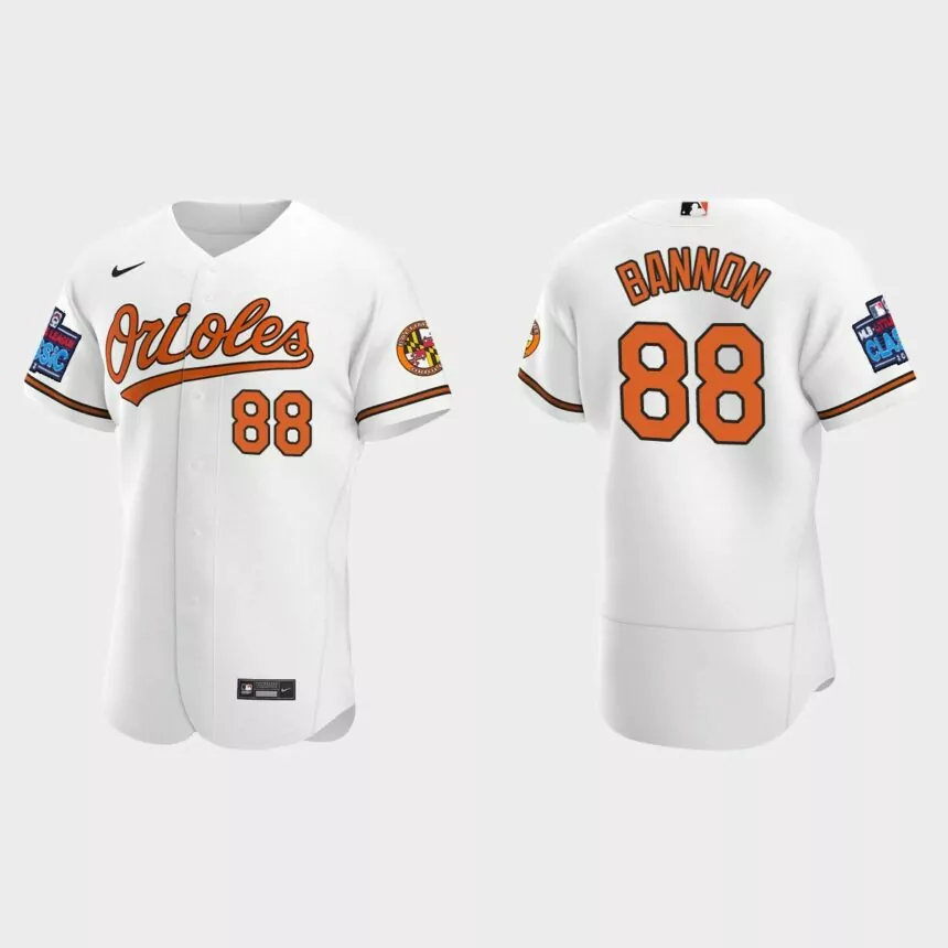 Rylan Bannon Baltimore Orioles 2022 Little League Classic Authentic Jersey – White