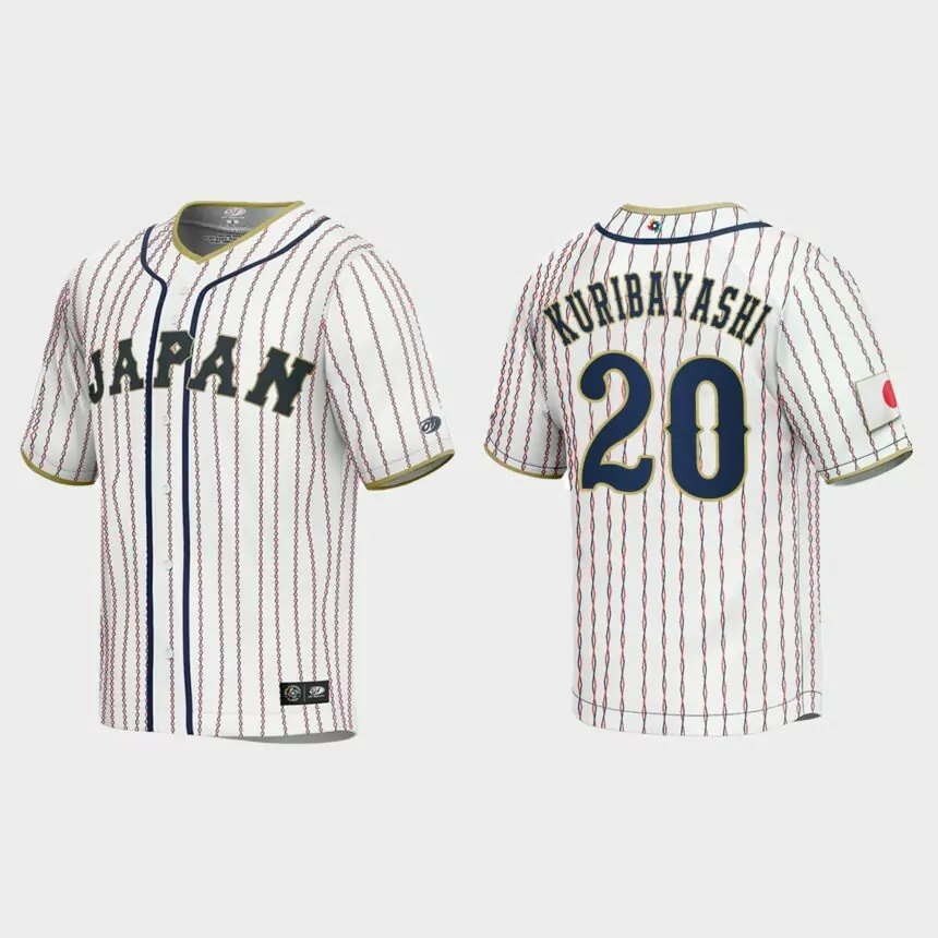 Ryoji Kuribayashi Japan Baseball 2023 World Baseball Classic Jersey – White