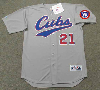 SAMMY SOSA Chicago Cubs 1996 Majestic Throwback Away Baseball Jersey