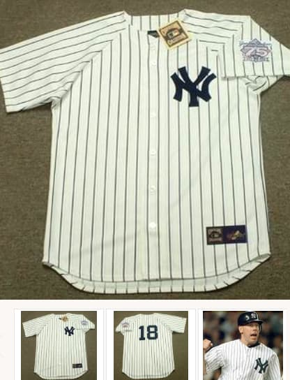 SCOTT BROSIUS New York Yankees 1998 Home Majestic Throwback Baseball Jersey