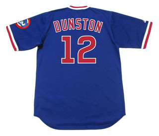 SHAWON DUNSTON Chicago Cubs 1987 Majestic Cooperstown Throwback Jersey