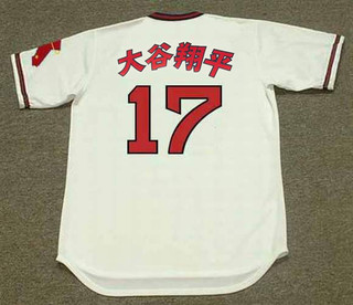 SHOHEI OHTANI California Angels 1980's Home Majestic  Japanese Throwback Baseball Jersey