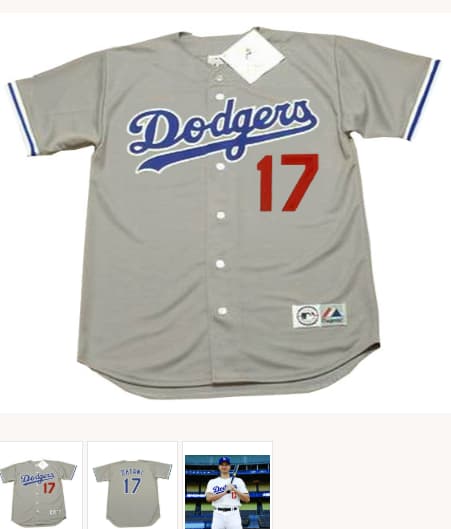 SHOHEI OHTANI Los Angeles Dodgers 1980's Away Majestic Baseball Jersey