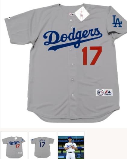 SHOHEI OHTANI Los Angeles Dodgers Away Majestic Baseball Jersey