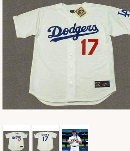 SHOHEI OHTANI Los Angeles Dodgers Home Majestic  Japanese  Baseball Jersey