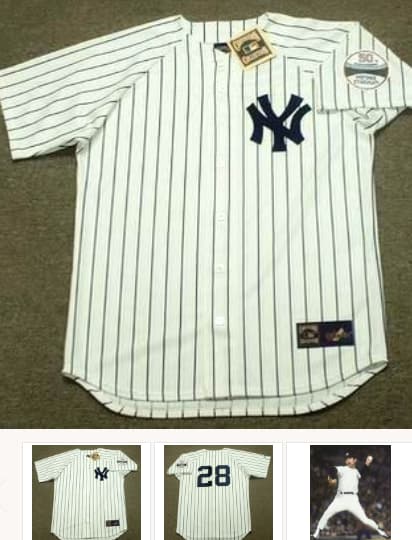 SPARKY LYLE New York Yankees 1973 Majestic Cooperstown Home Jersey