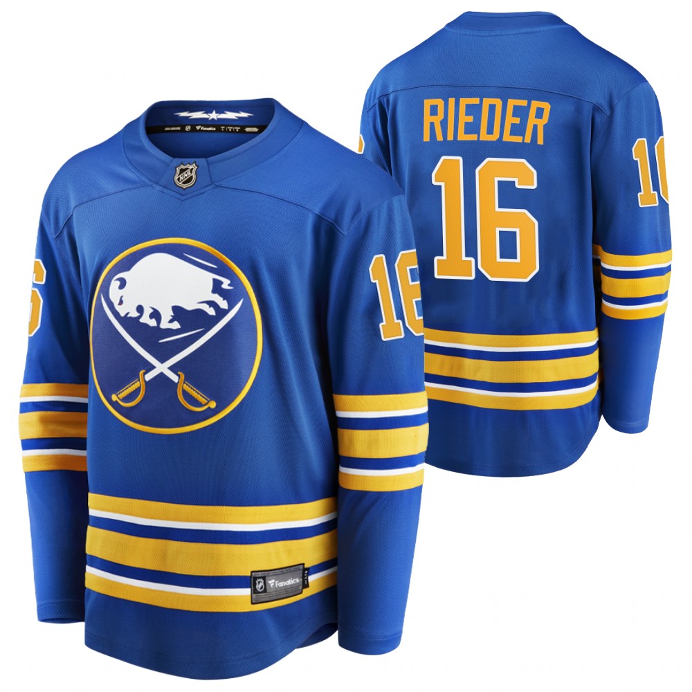 Sabres #16 Tobias Rieder Royal 2020-21 Home Jersey