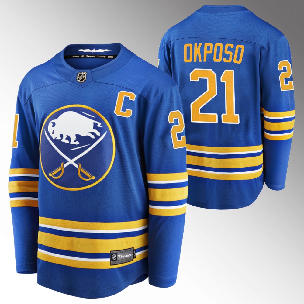Sabres #21 Kyle Okposo Royal Home Jersey