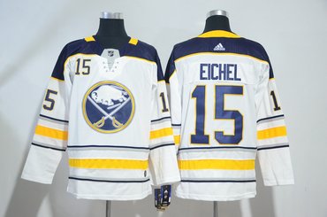 Sabres 15 Jack Eichel White Adidas Jersey