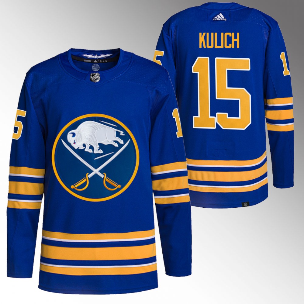 Sabres 2022 NHL Draft Jiri Kulich Royal Jersey Authentic Primegreen Home