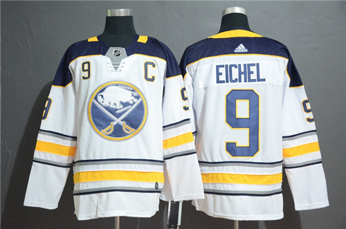 Sabres 9 Jack Eichel White Adidas Jersey