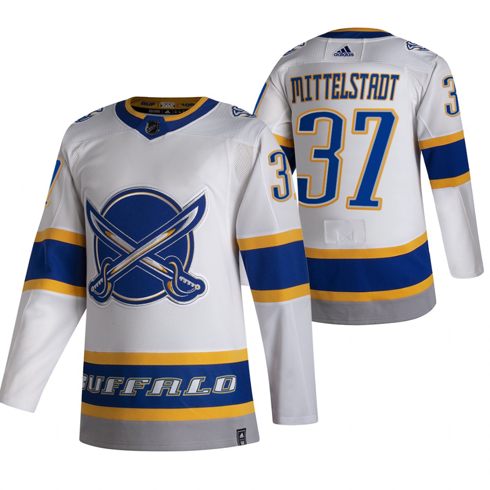 Sabres Casey Mittelstadt 2021 Reverse Retro White Special Edition Jersey