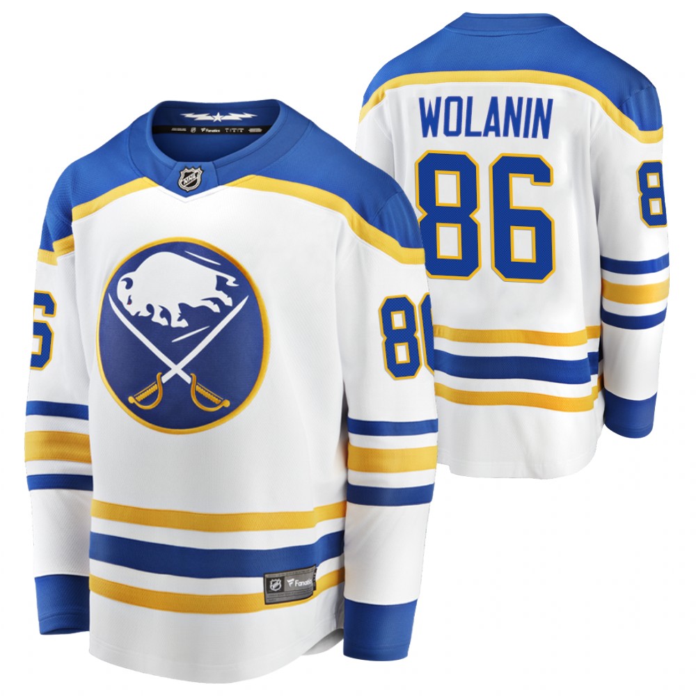 Sabres Christian Wolanin Jersey Away White Player Men