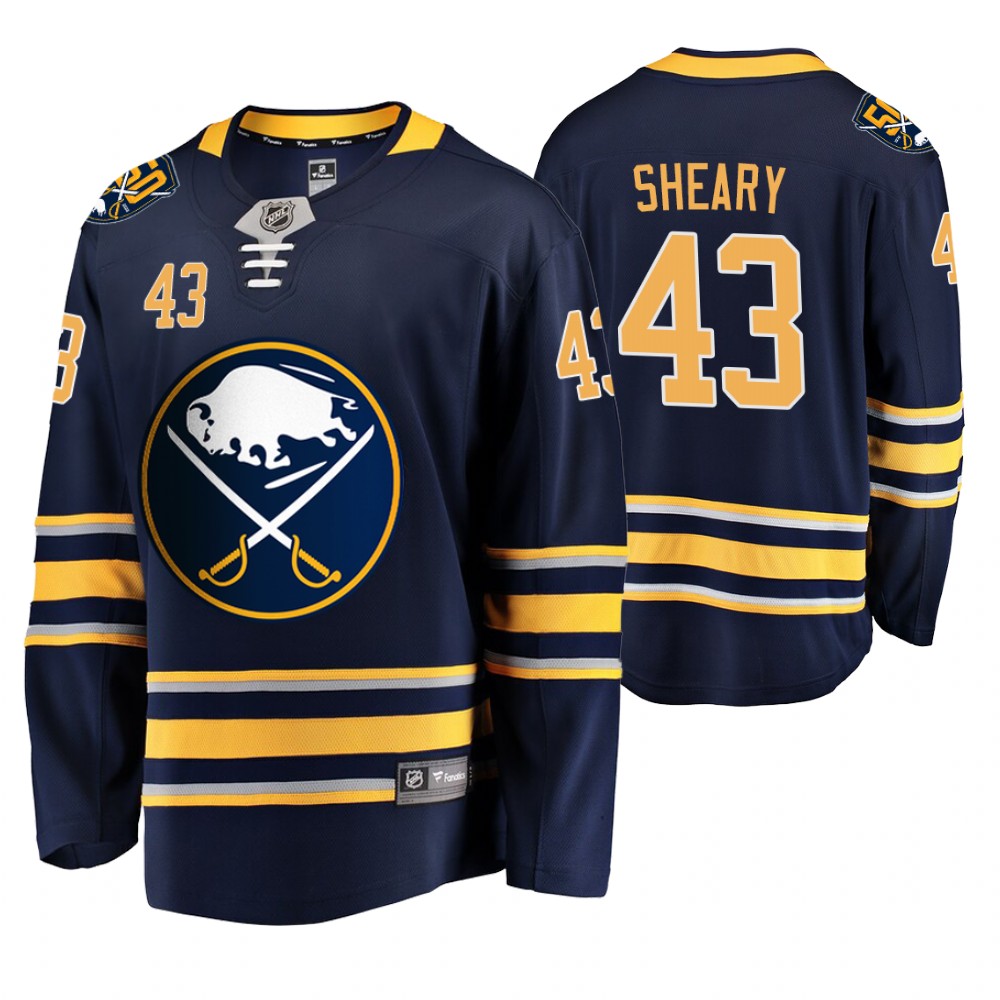 Sabres Conor Sheary Navy 50th Anniversary Breakaway Player Men's Jersey