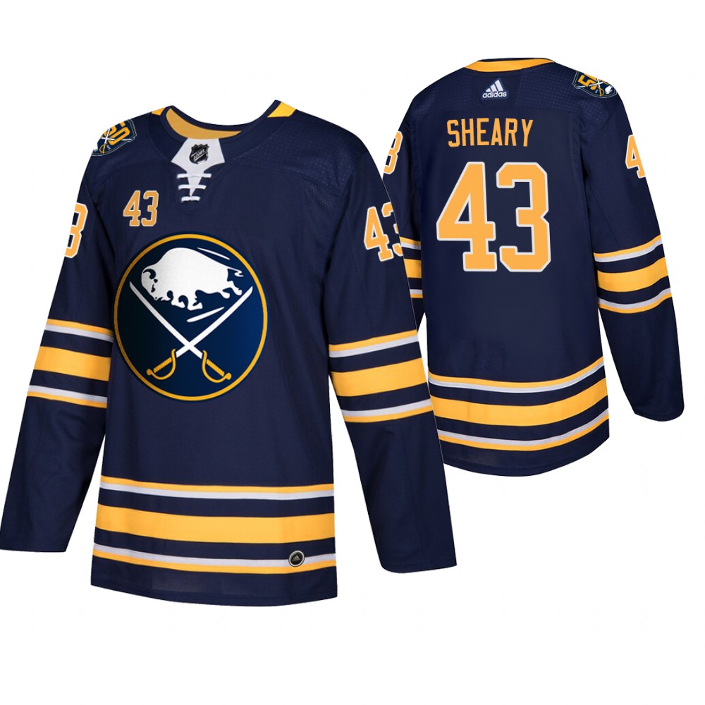 Sabres Conor Sheary Navy 50th Anniversary Home Authentic Men's Jersey