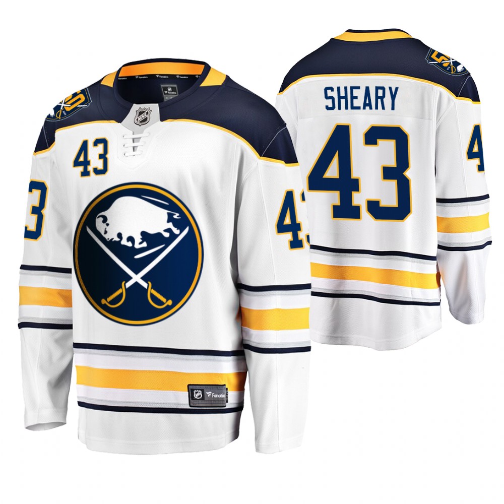 Sabres Conor Sheary White 50th Anniversary Breakaway Player Men's Jersey