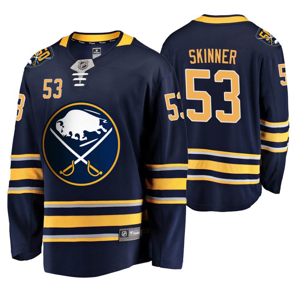 Sabres Jeff Skinner Navy 50th Anniversary Breakaway Player Men's Jersey
