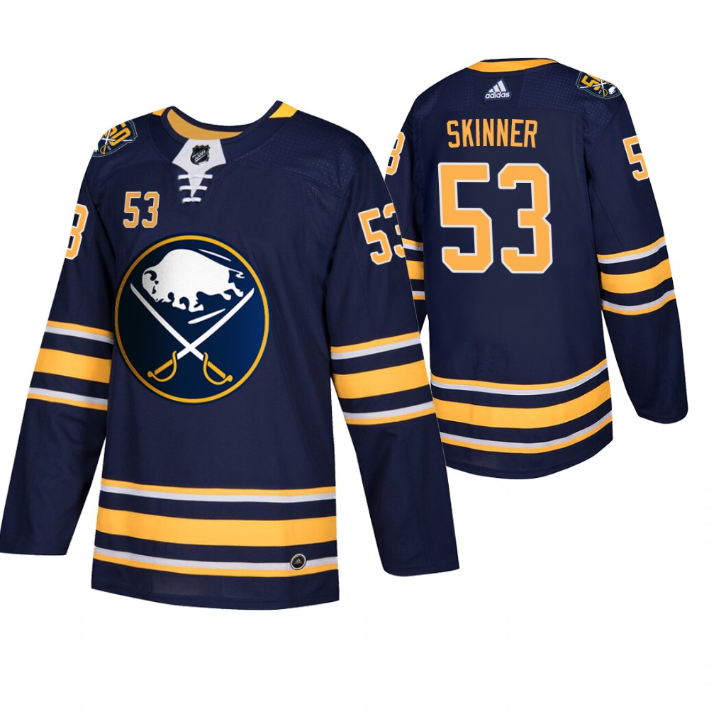 Sabres Jeff Skinner Navy 50th Anniversary Home Authentic Men's Jersey