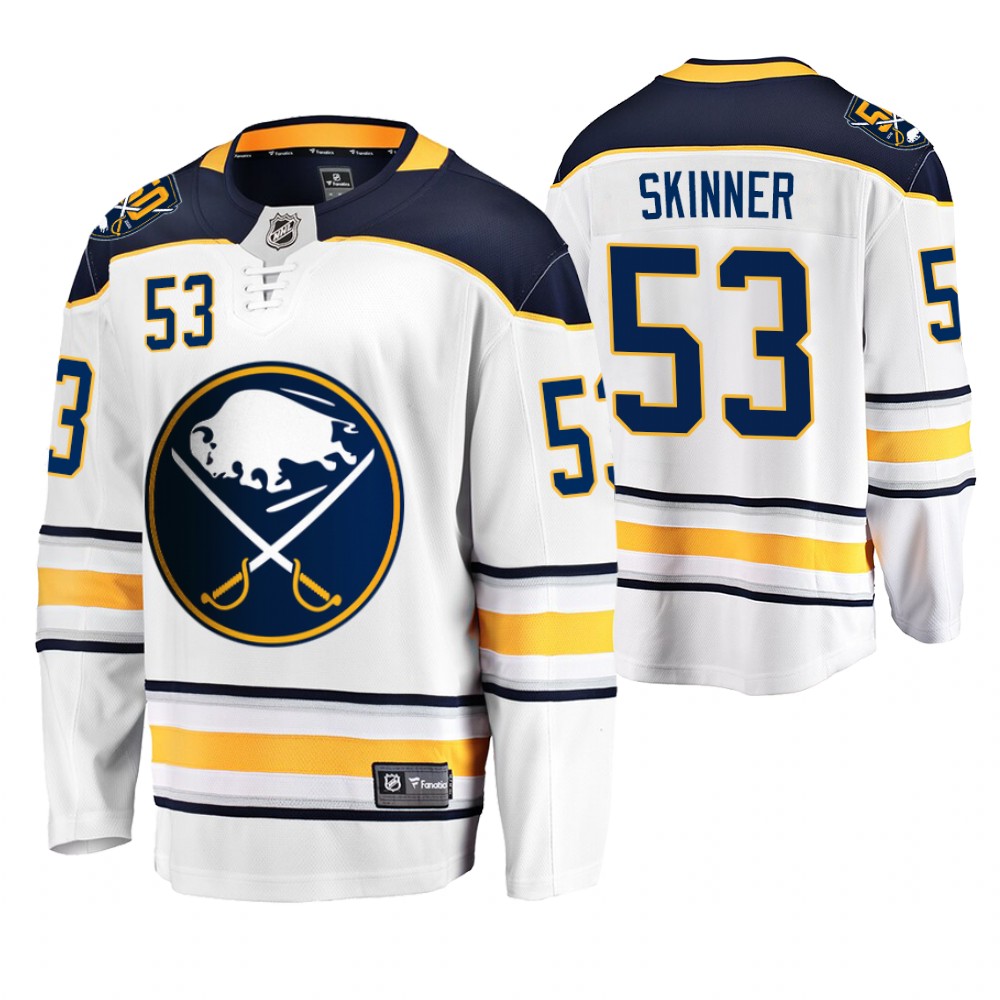 Sabres Jeff Skinner White 50th Anniversary Breakaway Player Men's Jersey