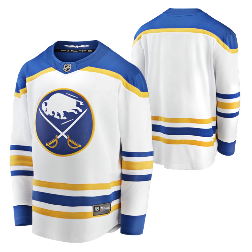 Sabres Jersey Away White Breakaway Men's