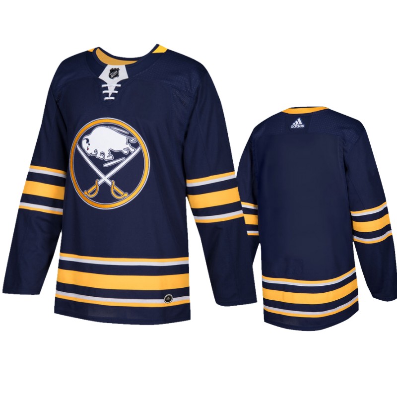 Sabres Navy Authentic Blank Home Jersey
