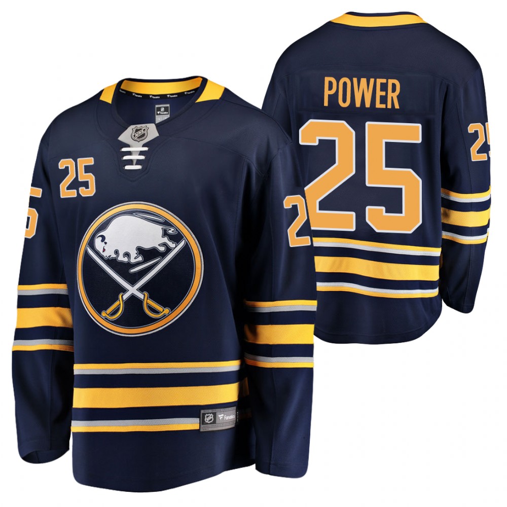 Sabres Owen Power Navy 2021 NHL Draft No.1 Premier Men Jersey