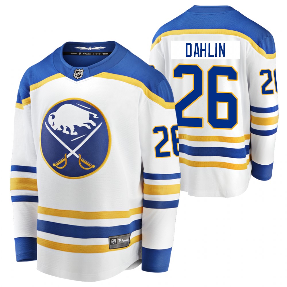 Sabres Rasmus Dahlin Jersey Away White Breakaway Player Men's