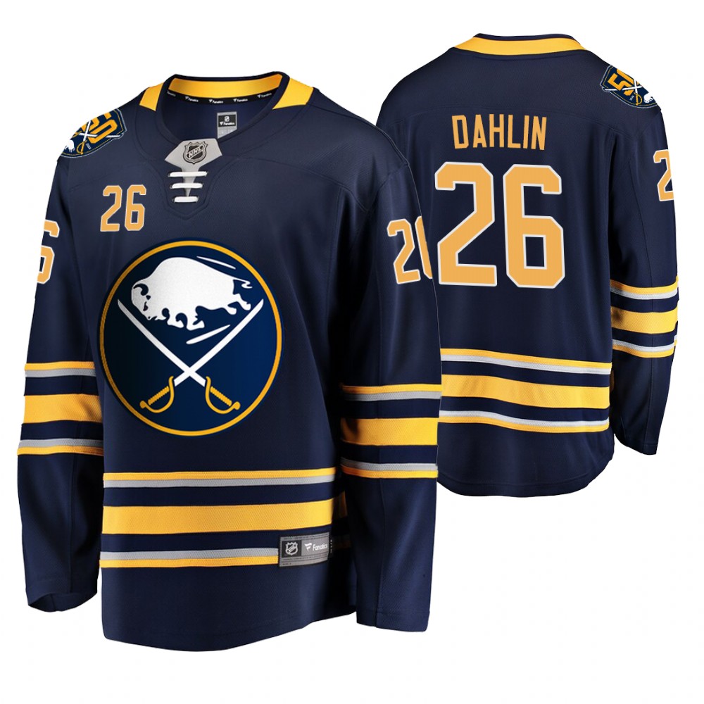 Sabres Rasmus Dahlin Navy 50th Anniversary Breakaway Player Men's Jersey