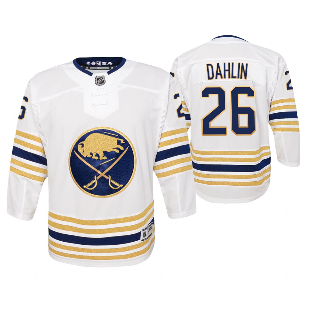 Sabres Rasmus Dahlin Youth Premier 2019-20 50th Season Jersey