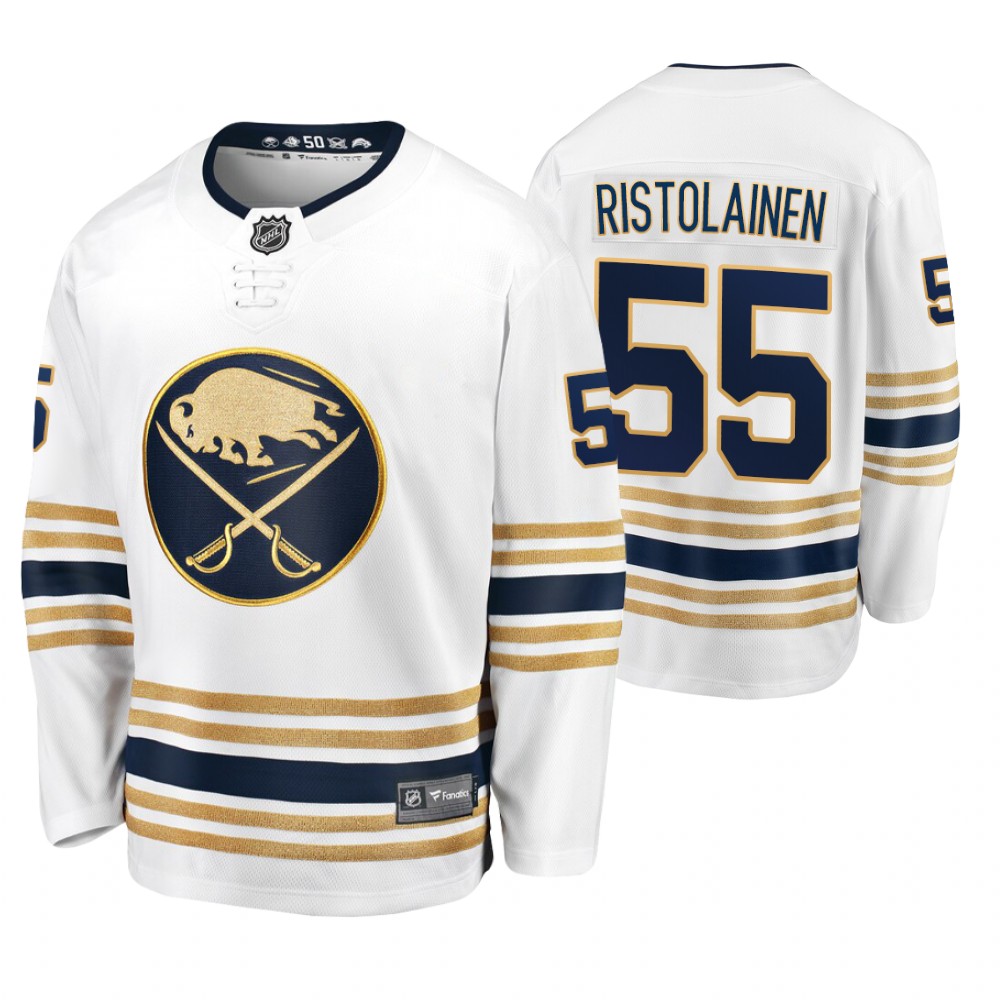 Sabres Rasmus Ristolainen White 50th Season Men's Premier Breakaway Jersey