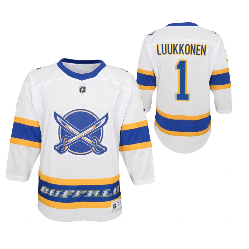 Sabres Ukko-Pekka Luukkonen 2021 Reverse Retro Jersey Youth