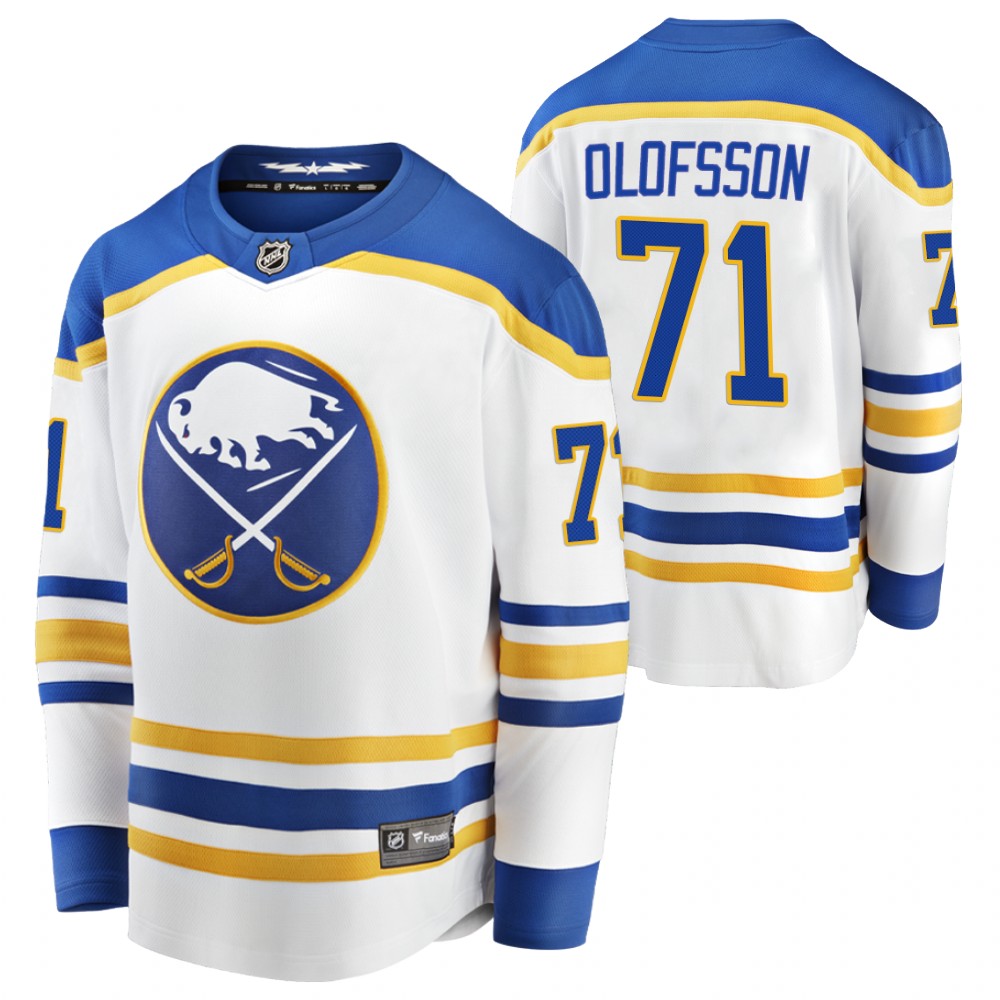 Sabres Victor Olofsson Jersey Away White Player Men