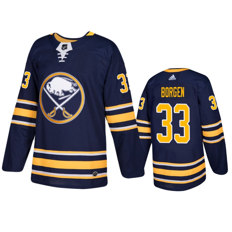Sabres William Borgen Navy Home Jersey