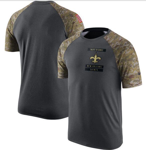 Saints Anthracite Salute to Service Men's Short Sleeve T-Shirt