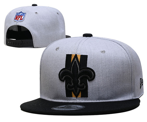 Saints Gray Snapback Hat --YD