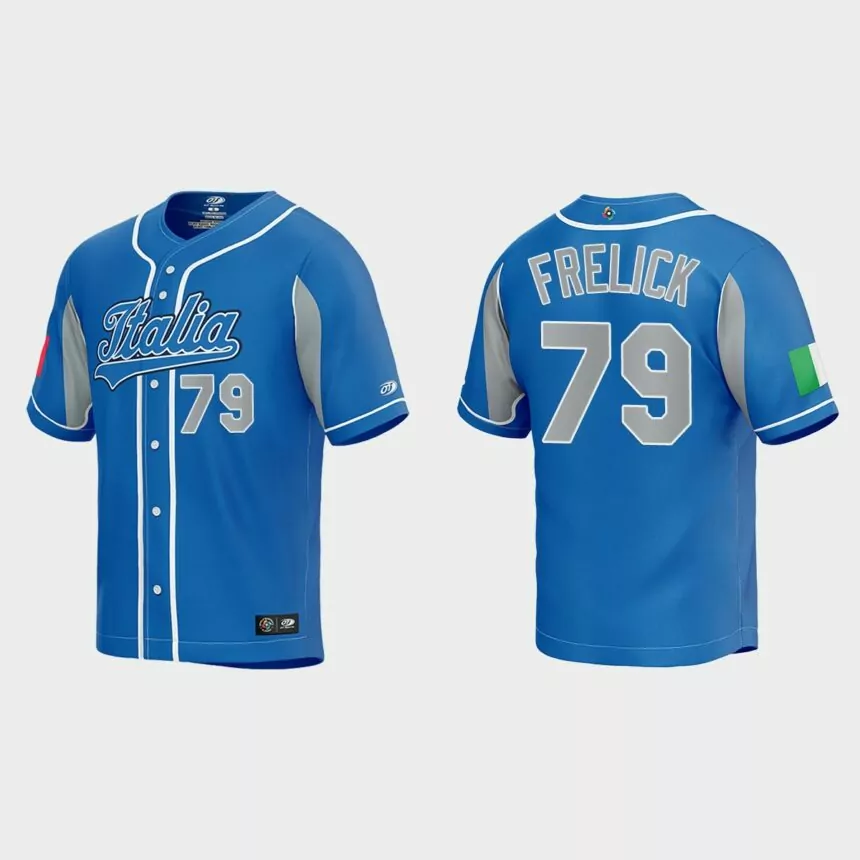 Sal Frelick Italy Baseball 2023 World Baseball Classic Jersey – Royal