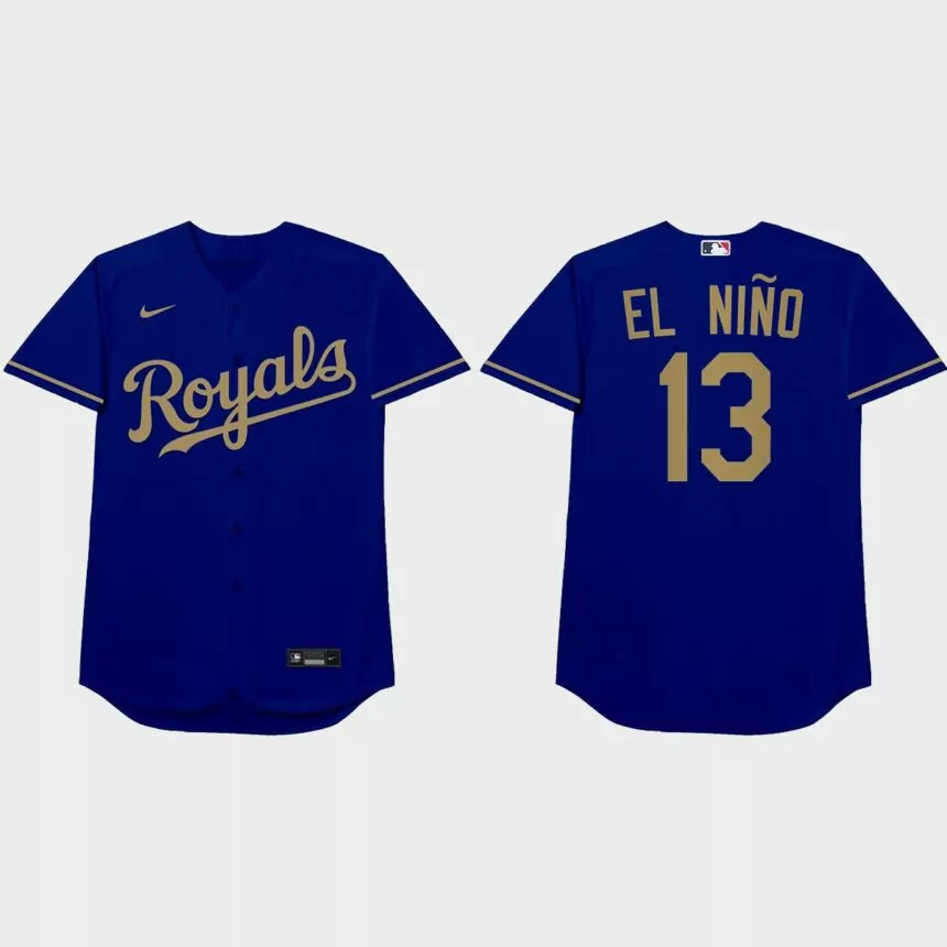 Salvador Perez 2021 Players’ Weekend El Nino Nickname Jersey – Blue