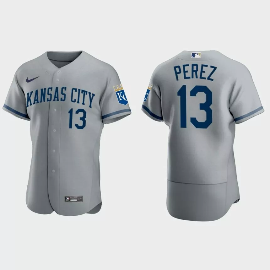 Salvador Perez Kansas City Royals 2022 Authentic Jersey – Gray