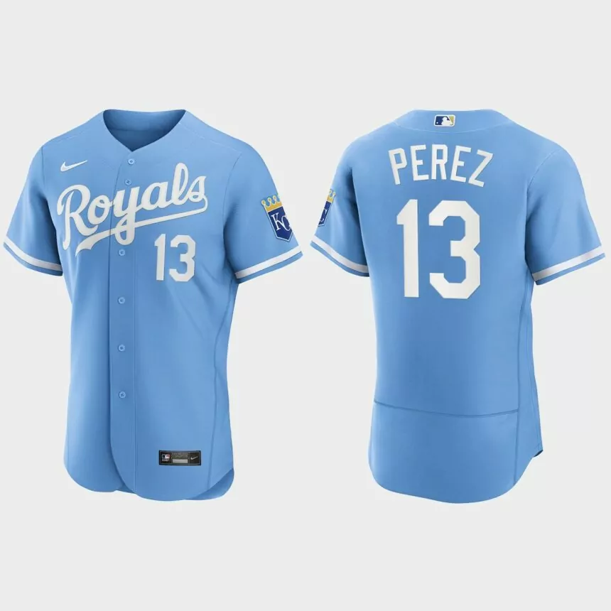 Salvador Perez Kansas City Royals 2022 Authentic Jersey – Powder Blue