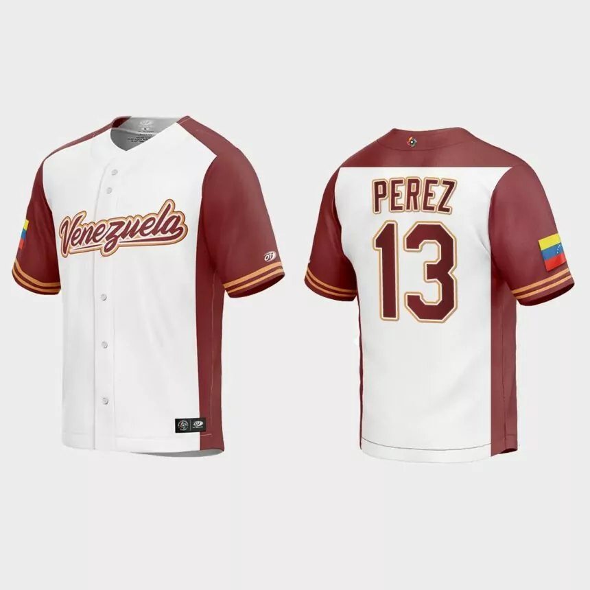 Salvador Perez Venezuela Baseball 2023 World Baseball Classic Replica Jersey – White