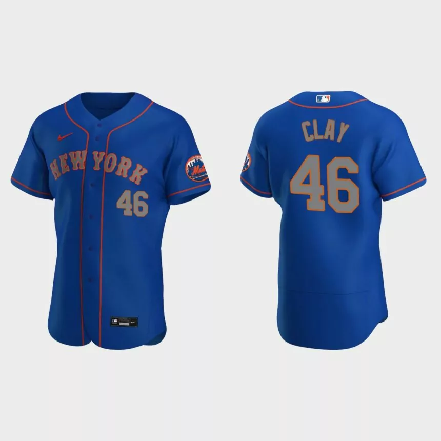 Sam Clay New York Mets Authentic Jersey – Royal
