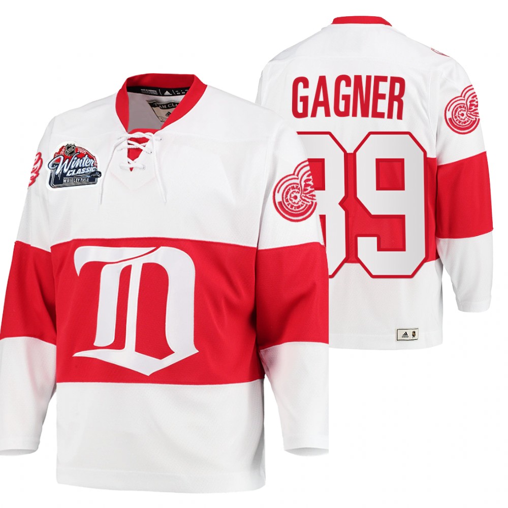 Sam Gagner Detroit Red Wings Winter Classic White Throwback Jersey