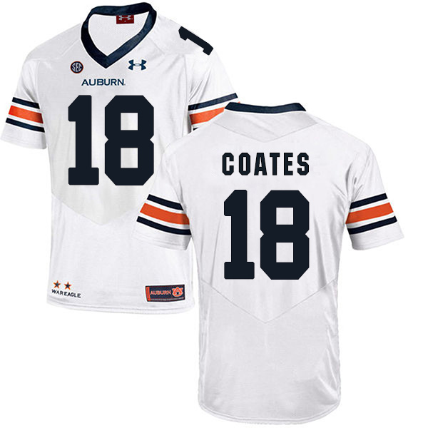 Sammie Coates Auburn Tigers Men's Jersey - #18 NCAA White Stitched Authentic
